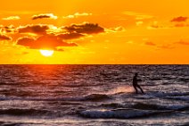 Kite surfer during sunset - western beach in Grossenbrode - Germany 16 Kite surfer during sunset - western beach in Grossenbrode - Germany
