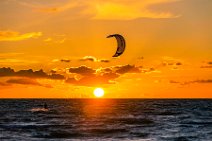 Kite surfer during sunset - western beach in Grossenbrode - Germany 18 Kite surfer during sunset - western beach in Grossenbrode - Germany