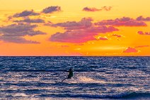 Kite surfer during sunset - western beach in Grossenbrode - Germany 34 Kite surfer during sunset - western beach in Grossenbrode - Germany