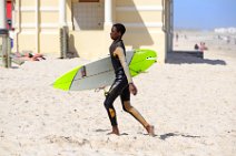 SURFER WITH BOARD - MUIZENBERG - SOUTH AFRICA 03 SURFER WITH BOARD - MUIZENBERG - SOUTH AFRICA 03