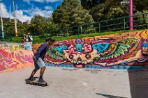 SKATER IN GRAFFITI RAMP - LA CANDELARIA - BOGOTA - COLOMBIA 003 SKATER IN GRAFFITI RAMP - LA CANDELARIA - BOGOTA - COLUMBIA 003