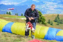 Paraglider with dog - Gerlitzen Mountain - Carinthia - Austria 02 Paraglider with dog - Gerlitzen Mountain - Carinthia - Austria 02