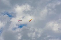 Paragliders at Gerlitzen Summit - Austria 02 Paragliders at Gerlitzen Summit - Austria 02