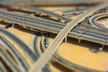 TILT SHIFT - Big Interchange on Sheikh Zayed Road - Dubai - United Arab Emirates 2 Big Interchange on Sheikh Zayed Road - Dubai - United Arab Emirates 2.JPG