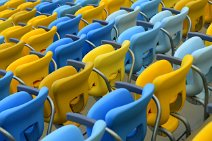Seats in Maracana Stadium - Rio de Janeiro - Brazil Seats in Maracana Stadium - Rio de Janeiro - Brazil