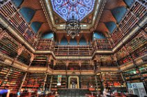 20120216_150140_HDR_RIO_DJ_Real_Portuguese_Library HDR photo: inside REAL PORTUGUESE LIBRARY, Rio de Janeiro (Real Gabinete Portugues Leitura)