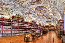 HDR PANO - Strahov Library Prague - Theological Hall - Czech Republic 1 HDR PANO - Strahov Library Prague - Theological Hall - Czech Republic 1