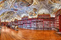 HDR PANO - Strahov Library Prague - Theological Hall - Czech Republic 2 HDR PANO - Strahov Library Prague - Theological Hall - Czech Republic 2