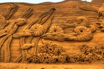 HDR - DINO SAND SCULPTURES - SONDERVIG - RINGKOBING - DENMARK 10 HDR - DINO SAND SCULPTURES - SONDERVIG - RINGKOBING - DENMARK 10