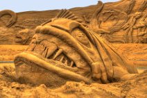 HDR - DINO SAND SCULPTURES - SONDERVIG - RINGKOBING - DENMARK 12 HDR - DINO SAND SCULPTURES - SONDERVIG - RINGKOBING - DENMARK 12