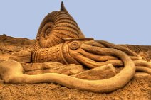HDR - DINO SAND SCULPTURES - SONDERVIG - RINGKOBING - DENMARK 14 HDR - DINO SAND SCULPTURES - SONDERVIG - RINGKOBING - DENMARK 14