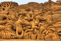 HDR - DINO SAND SCULPTURES - SONDERVIG - RINGKOBING - DENMARK 17 HDR - DINO SAND SCULPTURES - SONDERVIG - RINGKOBING - DENMARK 17