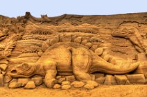 HDR - DINO SAND SCULPTURES - SONDERVIG - RINGKOBING - DENMARK 18 HDR - DINO SAND SCULPTURES - SONDERVIG - RINGKOBING - DENMARK 18