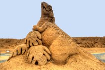 HDR - DINO SAND SCULPTURES - SONDERVIG - RINGKOBING - DENMARK 19 HDR - DINO SAND SCULPTURES - SONDERVIG - RINGKOBING - DENMARK 19