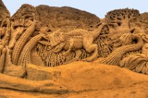 HDR - DINO SAND SCULPTURES - SONDERVIG - RINGKOBING - DENMARK 22 HDR - DINO SAND SCULPTURES - SONDERVIG - RINGKOBING - DENMARK 22