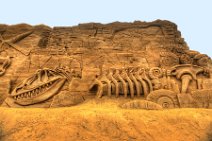 HDR - DINO SAND SCULPTURES - SONDERVIG - RINGKOBING - DENMARK 3 HDR - DINO SAND SCULPTURES - SONDERVIG - RINGKOBING - DENMARK 3