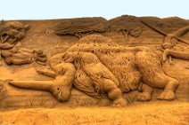 HDR - DINO SAND SCULPTURES - SONDERVIG - RINGKOBING - DENMARK 6 HDR - DINO SAND SCULPTURES - SONDERVIG - RINGKOBING - DENMARK 6