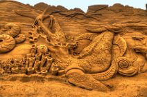 HDR - DINO SAND SCULPTURES - SONDERVIG - RINGKOBING - DENMARK 8 HDR - DINO SAND SCULPTURES - SONDERVIG - RINGKOBING - DENMARK 8