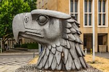 HDR - HEAD OF THE EAGLE ON EAGLE SQUARE - IN FRON OF TEMPELHOF TERMINAL - BERLIN - GERMANY 3 HDR - HEAD OF THE EAGLE ON EAGLE SQUARE - IN FRON OF TEMPELHOF TERMINAL - BERLIN - GERMANY 3