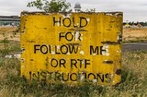 HDR - HOLD FOR FOLLOW ME SIGN - TEMPELHOF AIRPORT - BERLIN - GERMANY 03 HDR - HOLD FOR FOLLOW ME SIGN - TEMPELHOF AIRPORT - BERLIN - GERMANY 03