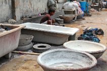 20120310_073025_South_Kolkata_Dhobi_Ghat Calcutta, India: South Kolkata Dhobi Ghat (washing place)