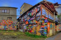 HDR PANO - YUDANAKA FISH ART ALLEY - JAPAN