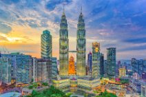 HDR - Kuala Lumpur skyline with Petronas Towers during sunset - Malaysia 07 HDR - Kuala Lumpur skyline with Petronas Towers during sunset - Malaysia 07.jpg