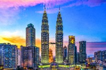 HDR - Petronas Towers and Suria KLCC after sunset - Kuala Lumpur - Malaysia 04 HDR - Petronas Towers and Suria KLCC after sunset - Kuala Lumpur - Malaysia 04.jpg