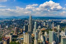 HDR - view across Kuala Lumpur downtown with Petronas towers - fseen from Kl Tower - Malaysia 01 HDR - view across Kuala Lumpur downtown with Petronas towers - fseen from Kl Tower - Malaysia 01.jpg