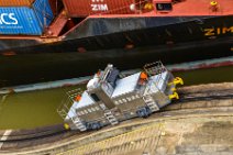 Pulling locomotive at the Miraflores locks - Panama Canal - Panama 05 Pulling locomotive at the Miraflores locks - Panama Canal - Panama