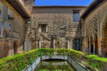 HDR - Patio in Royal Alcazar of Sevilla - Spain HDR - Patio in Royal Alcazar of Sevilla - Spain