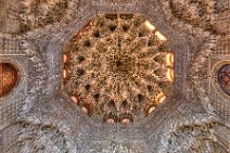 HDR - richly ornamented ceiling inside Alhambra - Granada - Spain 04 HDR - richly ornamented ceiling inside Alhambra - Granada - Spain 04