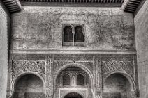 MONOCHROME HDR - inside ALHAMBRA - Granada - Spain MONOCHROME HDR - inside ALHAMBRA - Granada - Spain