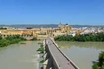 Roman bridge with Mezquita Cathedral ofordoba in the back - seen from Calahorra tower - Spain 03 Roman bridge with Mezquita Cathedral ofordoba in the back - seen from Calahorra tower - Spain 03