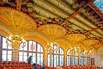 MAIN HALL OF THE PALAU DE LA MUSICA CATALANA - BARCELONA - SPAIN 05 MAIN HALL OF THE PALAU DE LA MUSICA CATALANA - BARCELONA - SPAIN 05