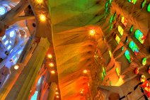 HDR - COLORFUL ATMOSPHERE INSIDE THE SAGRADA FAMILIA - BARCELONA - SPAIN 56 HDR - COLORFUL ATMOSPHERE INSIDE THE SAGRADA FAMILIA - BARCELONA - SPAIN 56