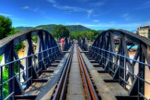 HDR - ON RIVER KWAE BRIDGE (RIVER KWAI) - KANCHANABURI - THAILAND 02 HDR - ON RIVER KWAE BRIDGE (RIVER KWAI) - KANCHANABURI - THAILAND 02