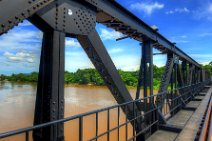 HDR - ON RIVER KWAE BRIDGE (RIVER KWAI) - KANCHANABURI - THAILAND 08 HDR - ON RIVER KWAE BRIDGE (RIVER KWAI) - KANCHANABURI - THAILAND 08