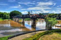 HDR - RIVER KWAE BRIDGE (RIVER KWAI) - KANCHANABURI - THAILAND 01 HDR - RIVER KWAE BRIDGE (RIVER KWAI) - KANCHANABURI - THAILAND 01