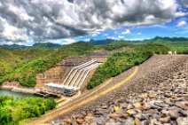 HDR - SINAKHARIN DAM AND HYDRO ELECTRIC POWER PLANT - KANCHANABURI - THAILAND 01 HDR - SINAKHARIN DAM AND HYDRO ELECTRIC POWER PLANT - KANCHANABURI - THAILAND 01