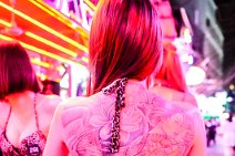 Exotic dancer with her back tattoo - Bangkok - Thailand 02 Exotic dancer with her back tattoo - Bangkok - Thailand 02.JPG