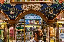 Man in his shop in Malatya Market - Spice Bazaar - Istanbul - Turkey 02 Man in his shop in Malatya Market - Spice Bazaar - Istanbul - Turkey 02