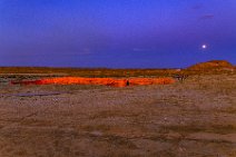 HDR - Darvaza Crater in twilight after sunset - Karakum Desert - Turkmenistan 003 HDR - Darvaza Crater in twilight after sunset - Karakum Desert - Turkmenistan 003