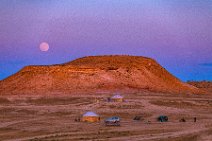 HDR - Full moon in the Karakum Desert - near Darvaza Crater - Turkmenistan 002 HDR - Full moon in the Karakum Desert - near Darvaza Crater - Turkmenistan 002