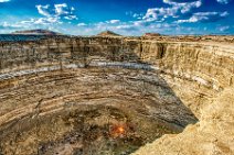 HDR - gas and mud crater in Turkmenistan 001 HDR - gas and mud crater in Turkmenistan 001