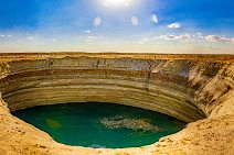 PANO HDR - Crater in the Karakum Desert - Turkmenistan 1 PANO HDR - Crater in the Karakum Desert - Turkmenistan 1