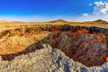 PANO HDR - DARVAZA Crater in the Karakum Desert - Turkmenistan PANO HDR - DARVAZA Crater in the Karakum Desert - Turkmenistan