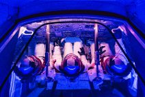 Three astronauts in Lunar Module - Saturn V rocket - Kennedy Space Center - Cape Canaveral - Florida - USA Three astronauts in Lunar Module - Saturn V rocket - Kennedy Space Center - Cape Canaveral - Florida - USA.jpg