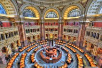 HDR - INSIDE LIBRARY OF CONGRESS - WASHINGTON DC - USA 2