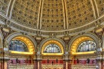 HDR - INSIDE LIBRARY OF CONGRESS - WASHINGTON DC - USA 6